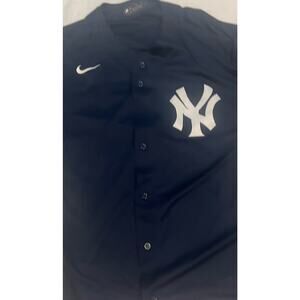Yankee Jersey MLB XL Men Blue Back Number 2 & Mike